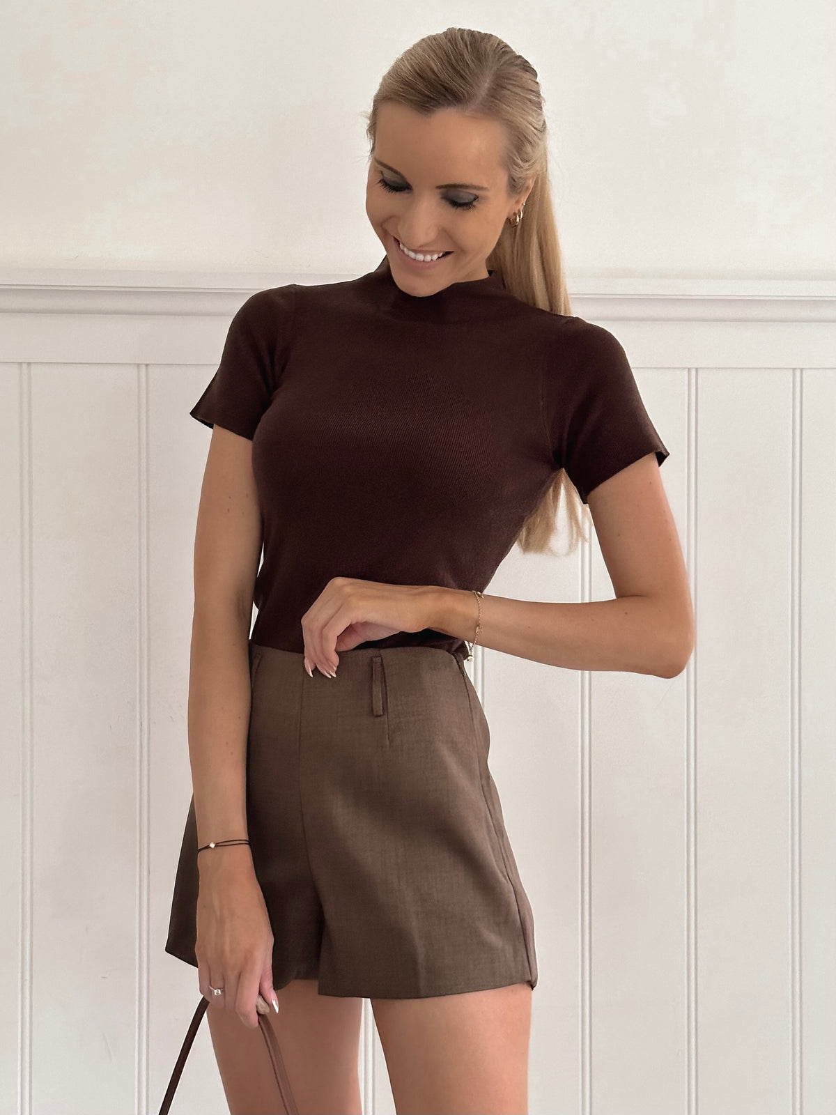 Chocolate Scarf Shorts