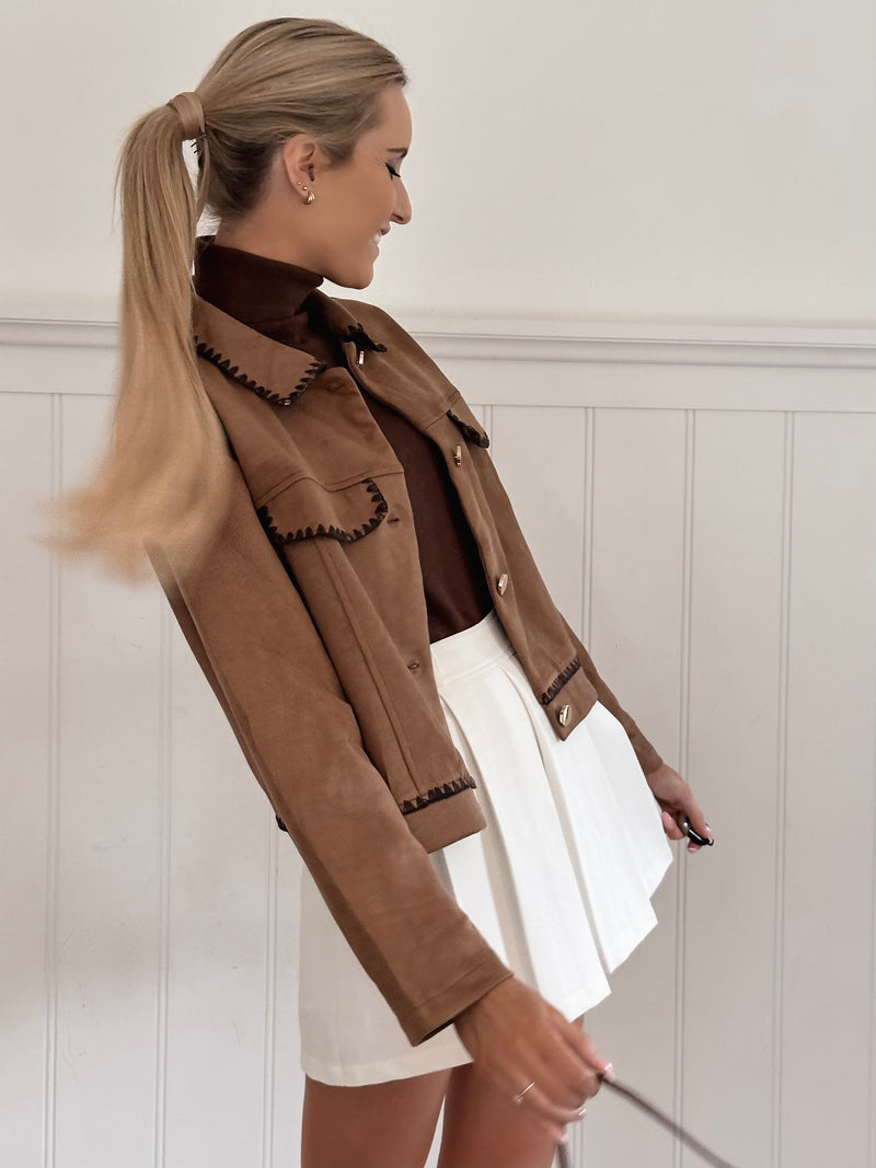 Hazelnut Suede Jacket
