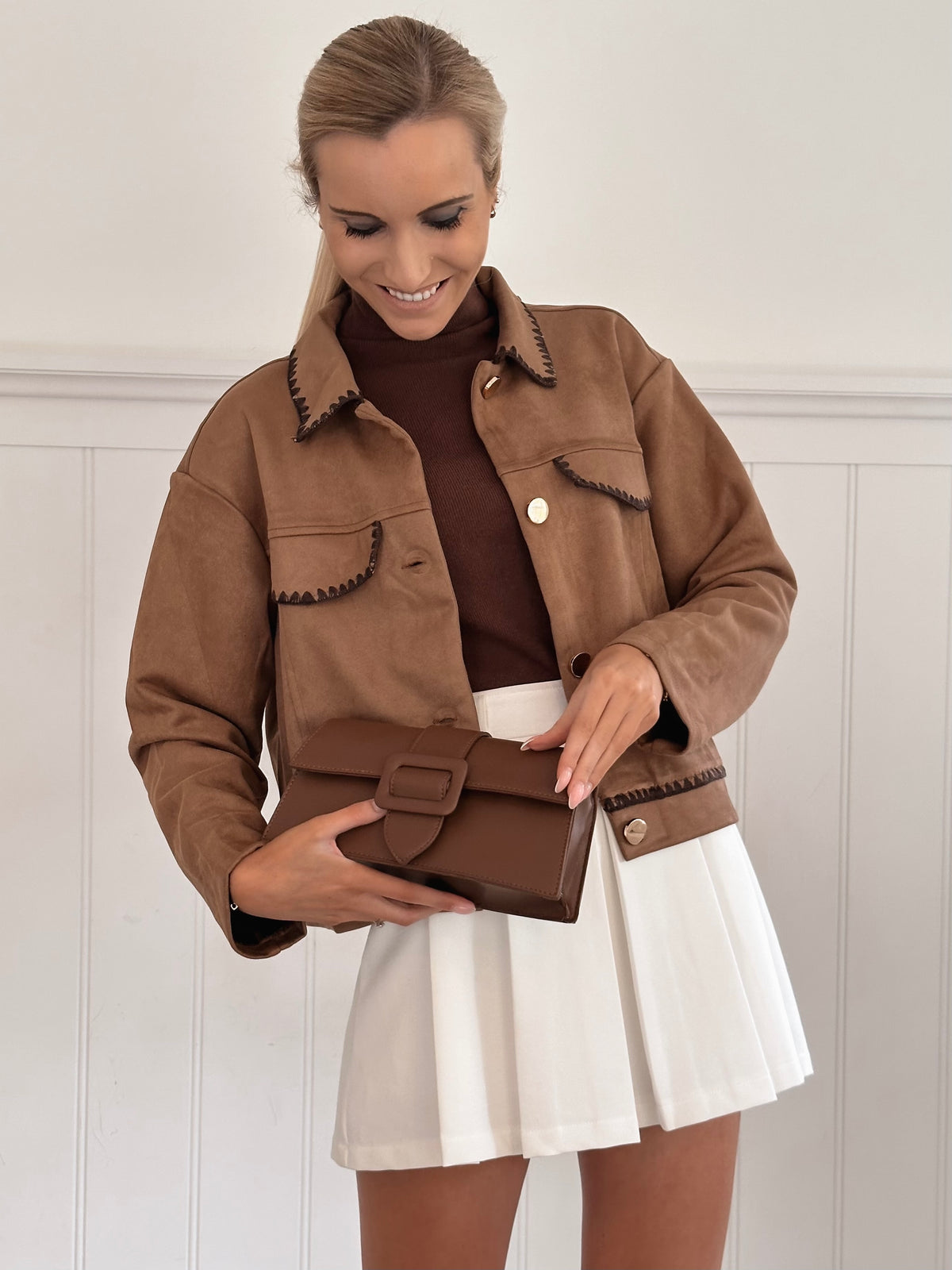 Hazelnut Suede Jacket