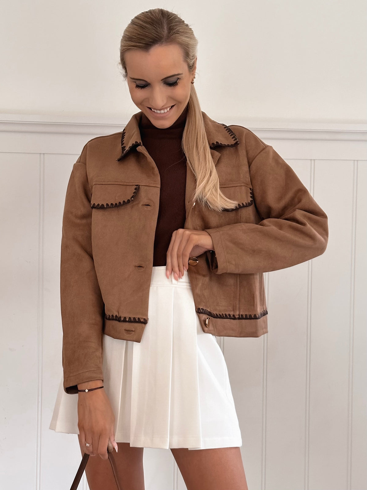 Hazelnut Suede Jacket