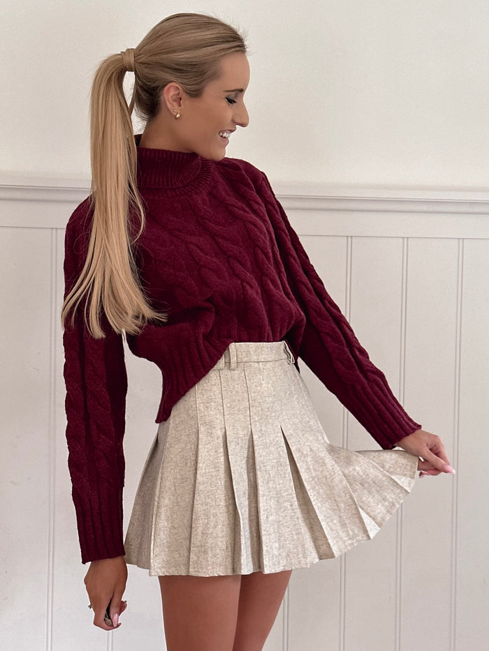 The Burgundy Sweater