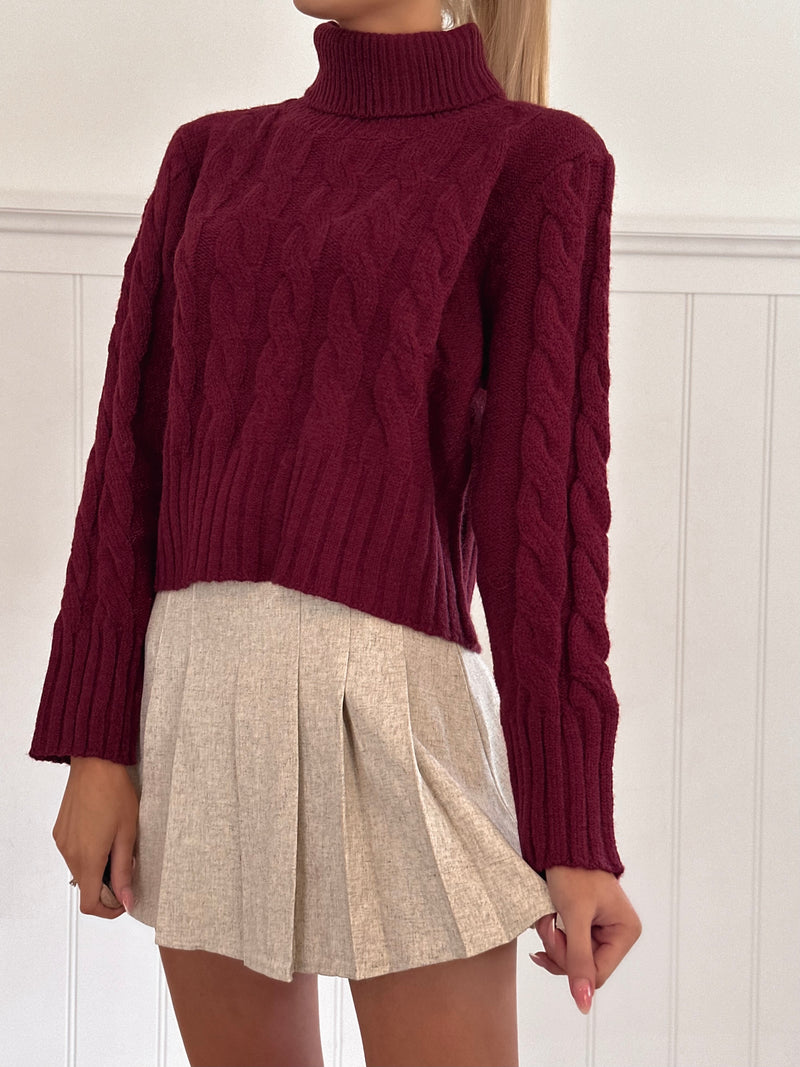 The Burgundy Sweater