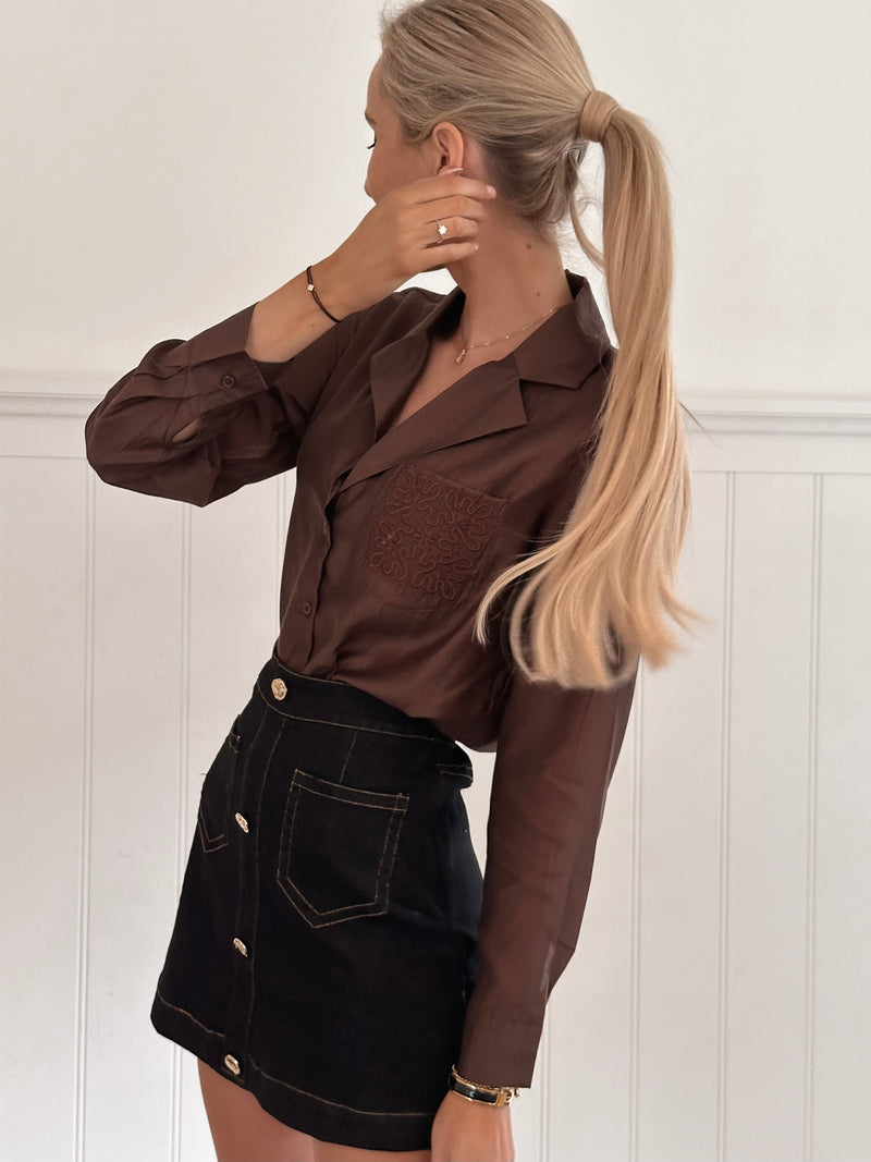 Chocolate Chic Blouse