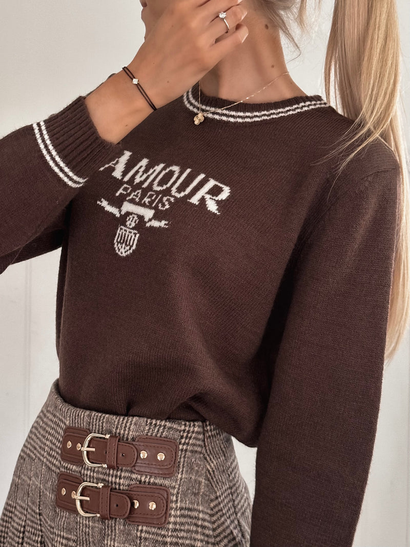 Chocolate Amour Sweater