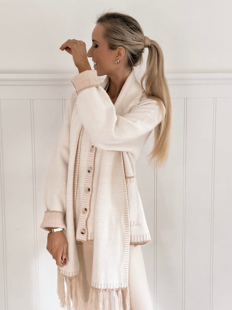 Café Cozy Cardigan Set