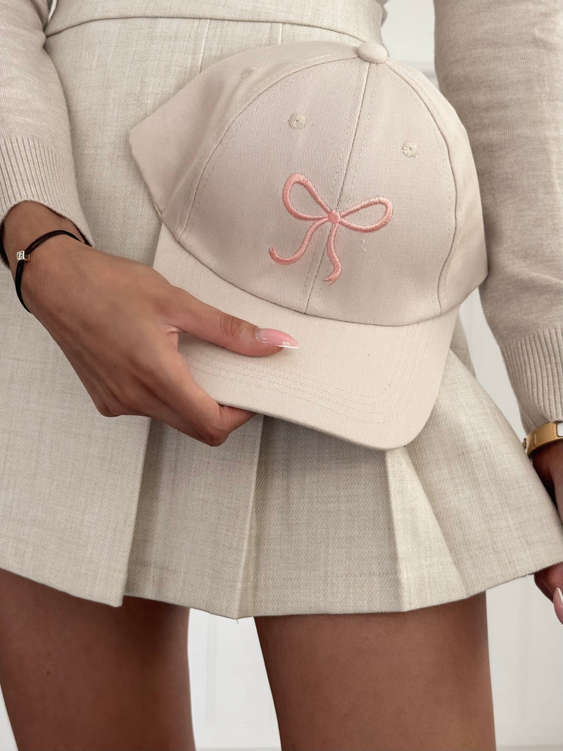 Pink Bow Cap