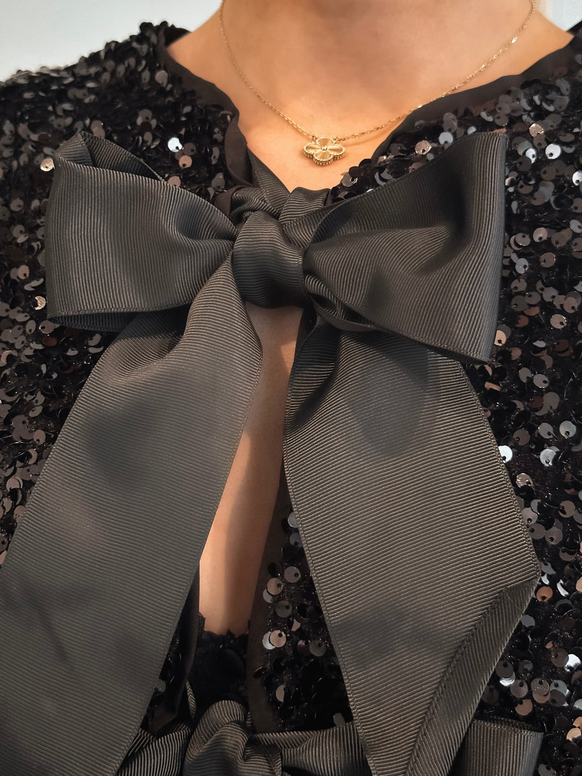 Sparkle Bow Affair Blouse