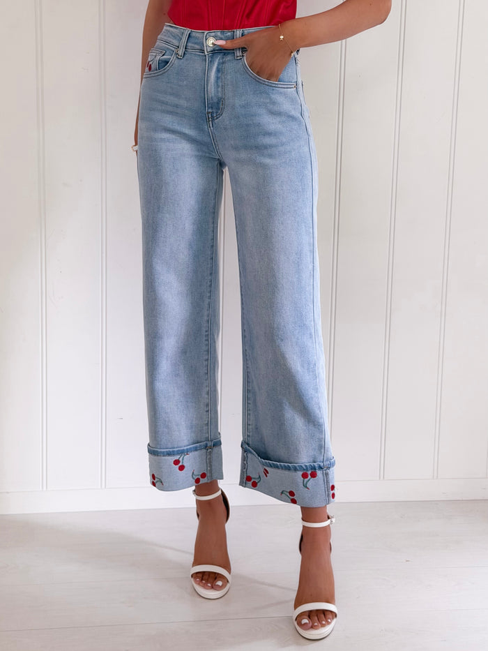 Love For Cherries Jeans
