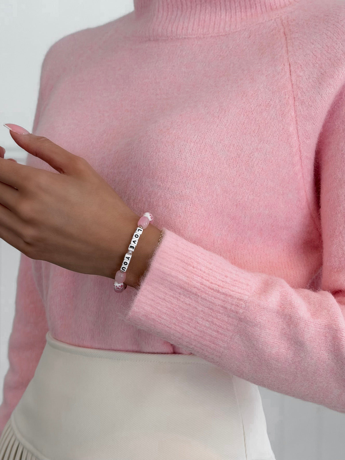 Soft Peony Rose Sweater