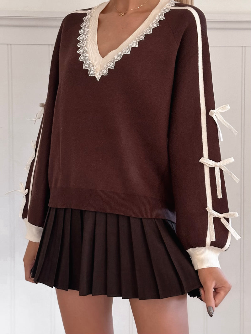 Gingerbread Bow Sweater