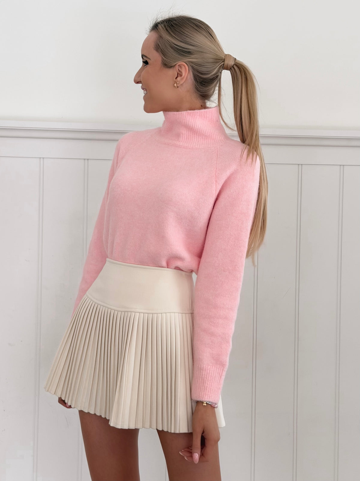 Soft Peony Rose Sweater
