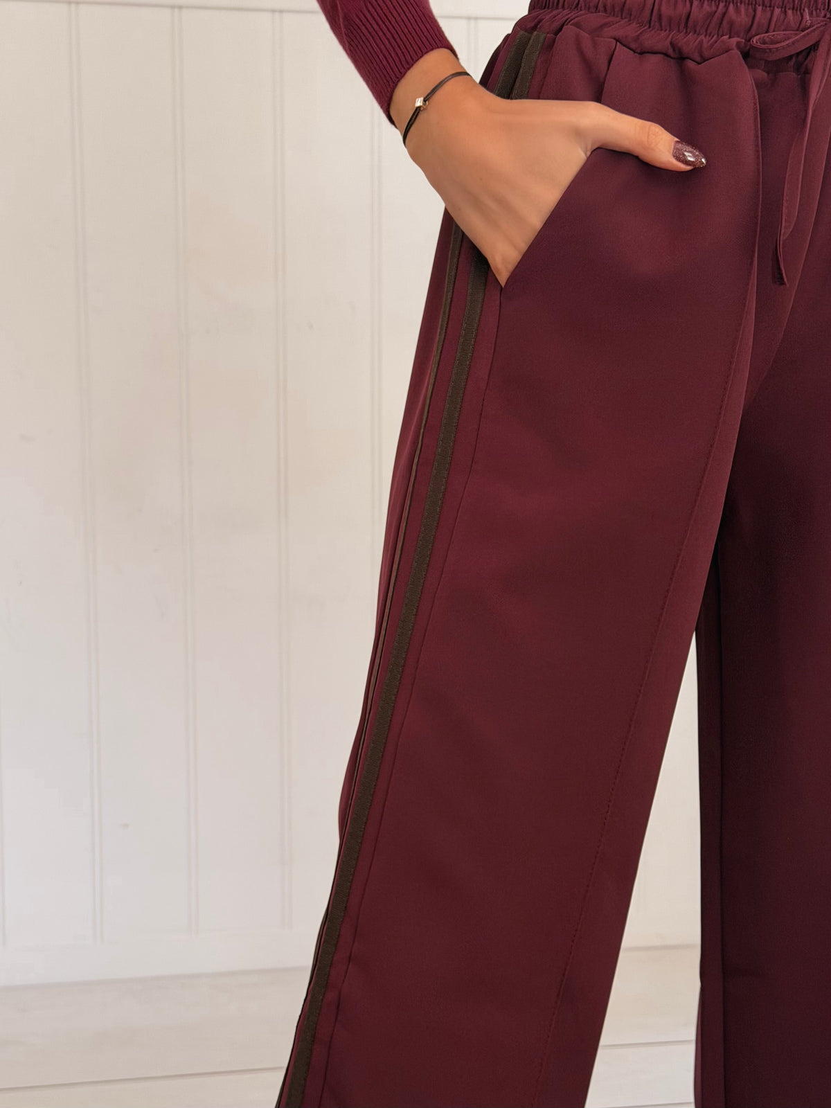 Burgundy Chocolate Pants