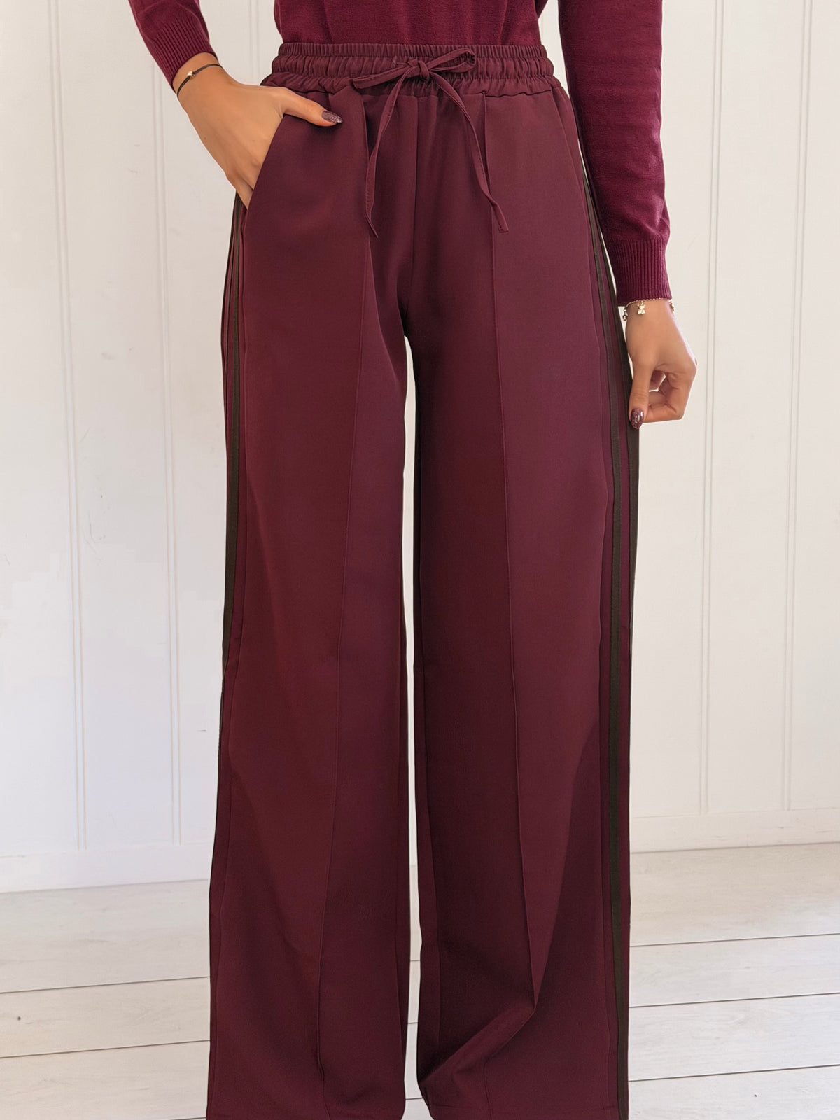 Burgundy Chocolate Pants