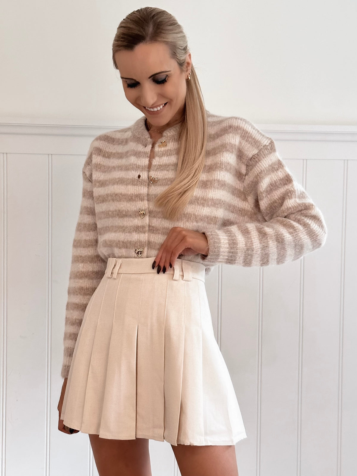 Over The Taupe In Love Cardigan