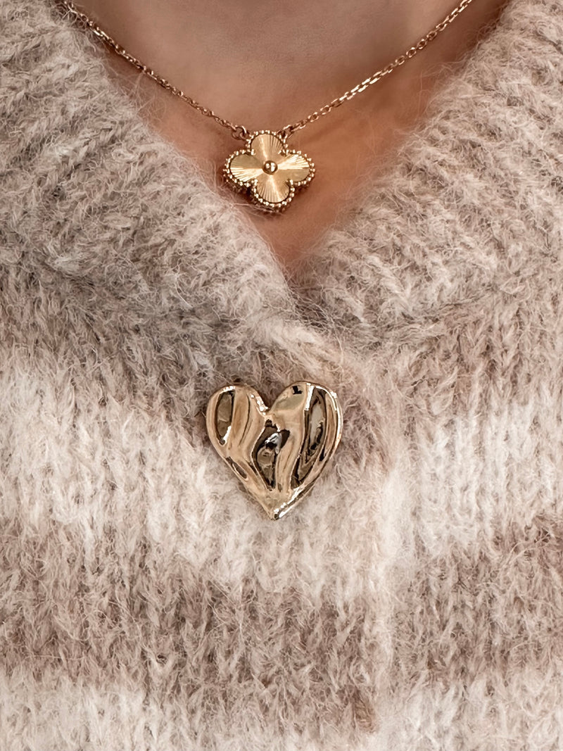 Over The Taupe In Love Cardigan