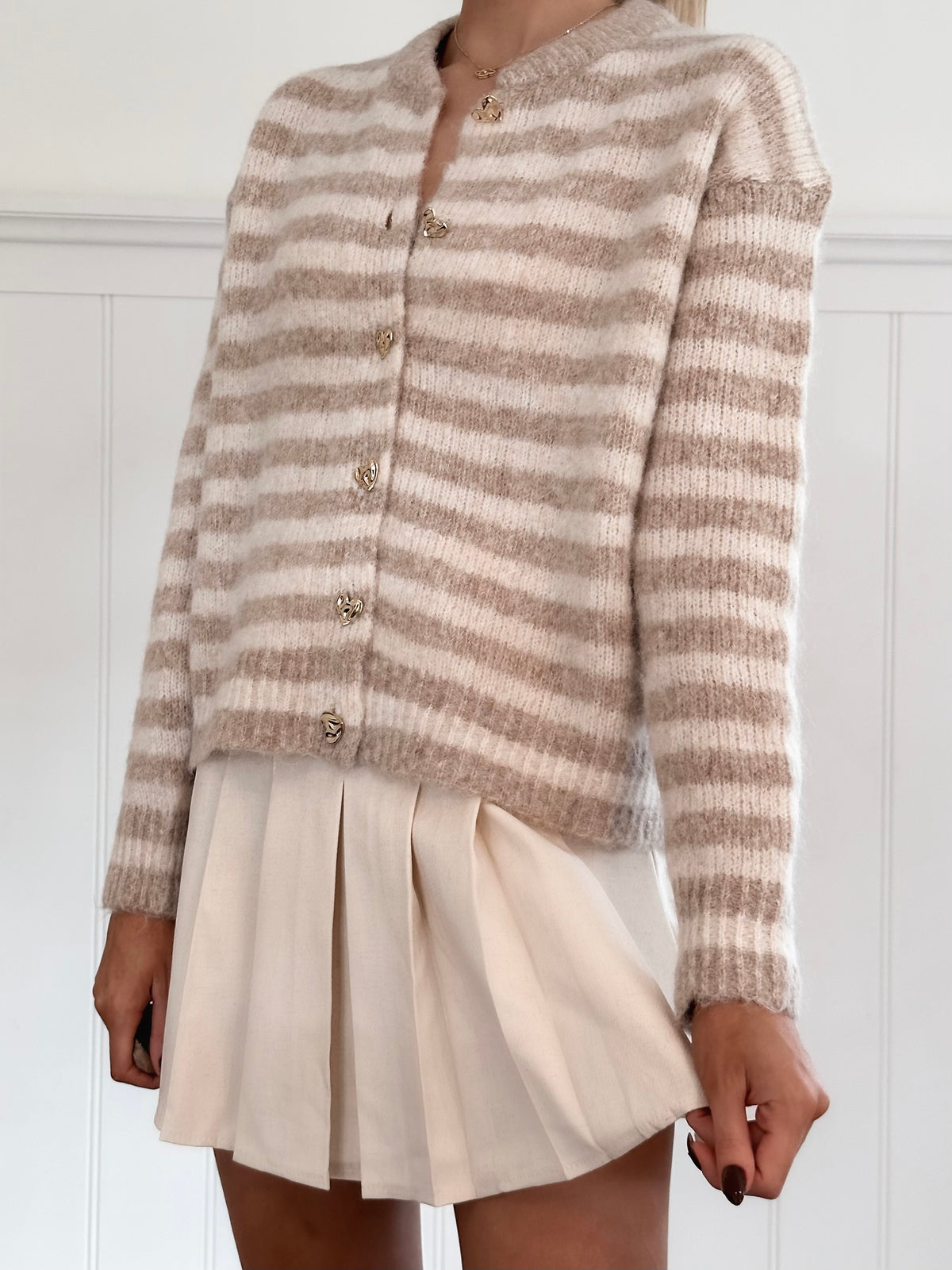 Over The Taupe In Love Cardigan