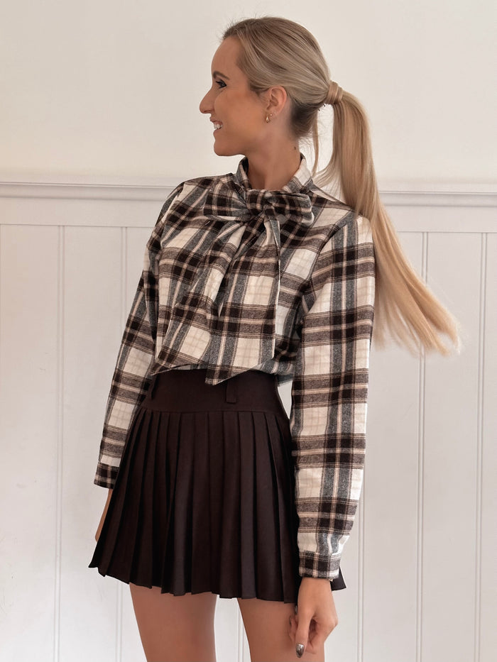 Cozy Winter Bow Blouse