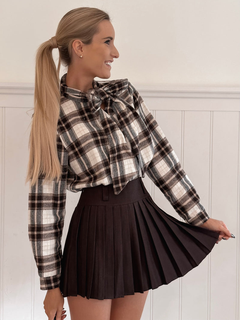 Cozy Winter Bow Blouse