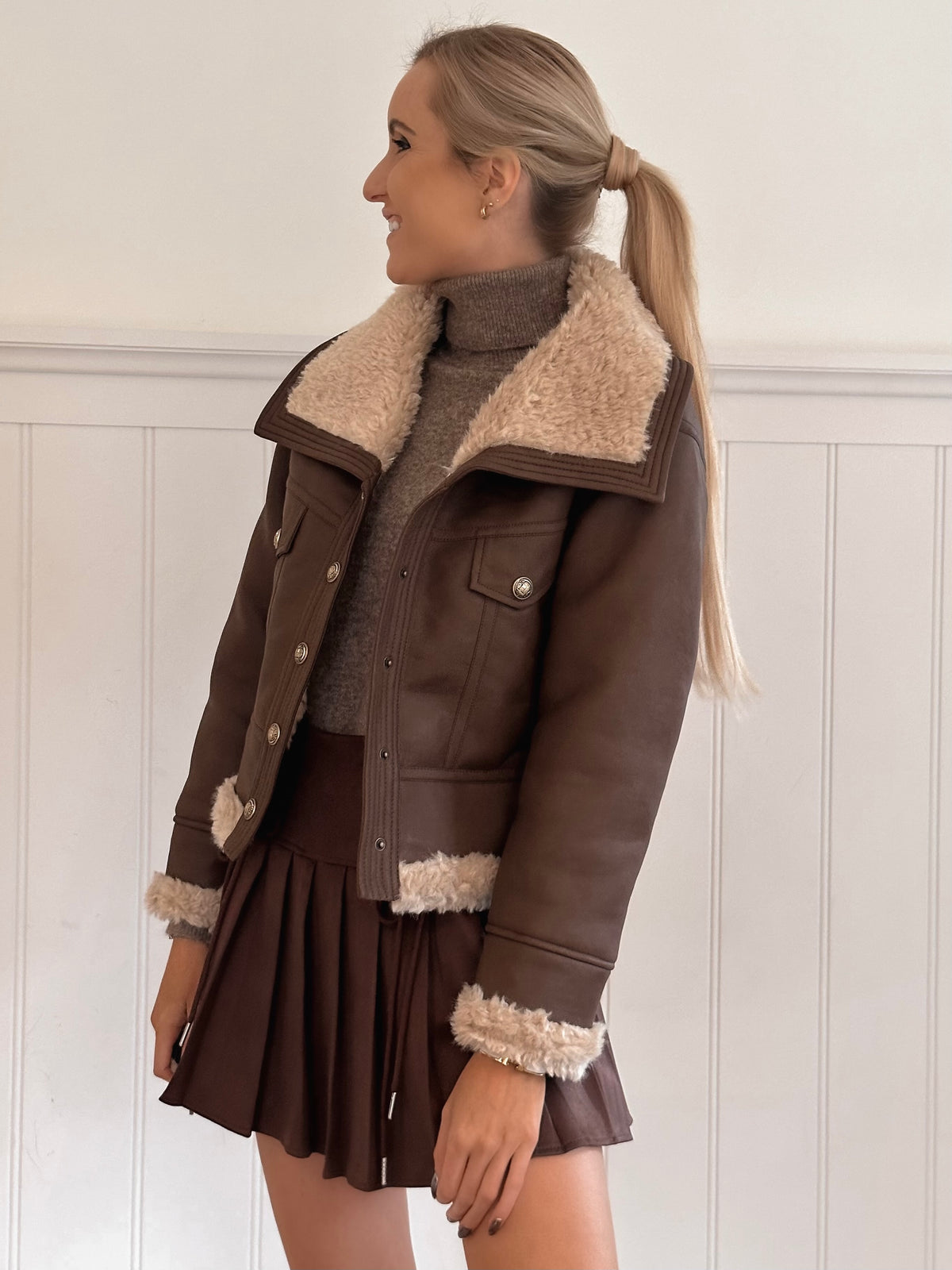 Winter Cabin Teddy Coat