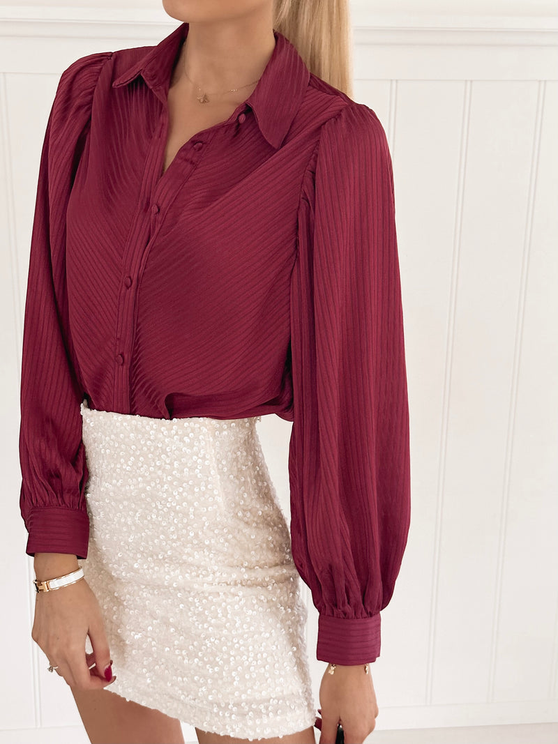 Red Wine Love Blouse