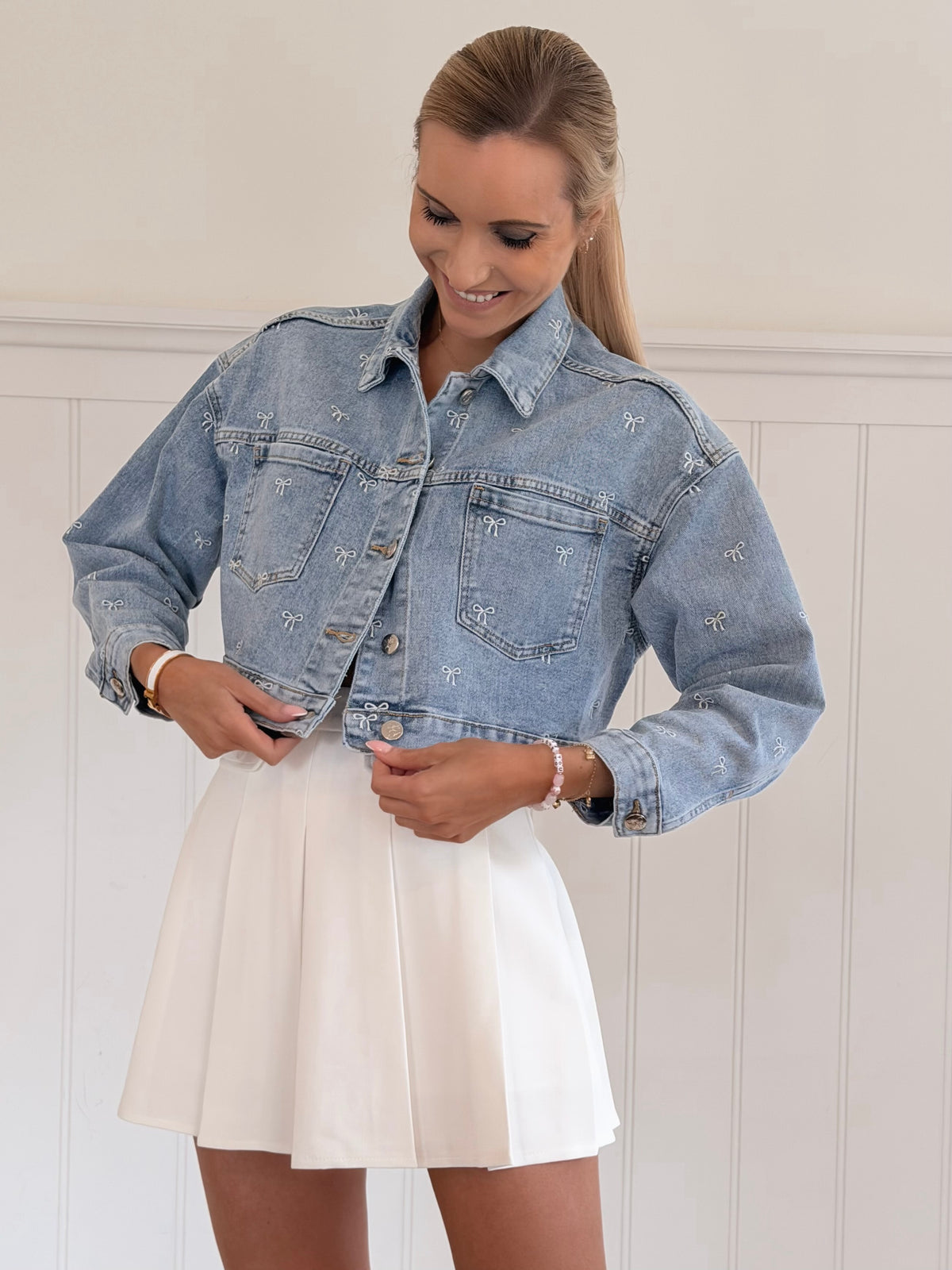 Love For Bows Jeans Jacket