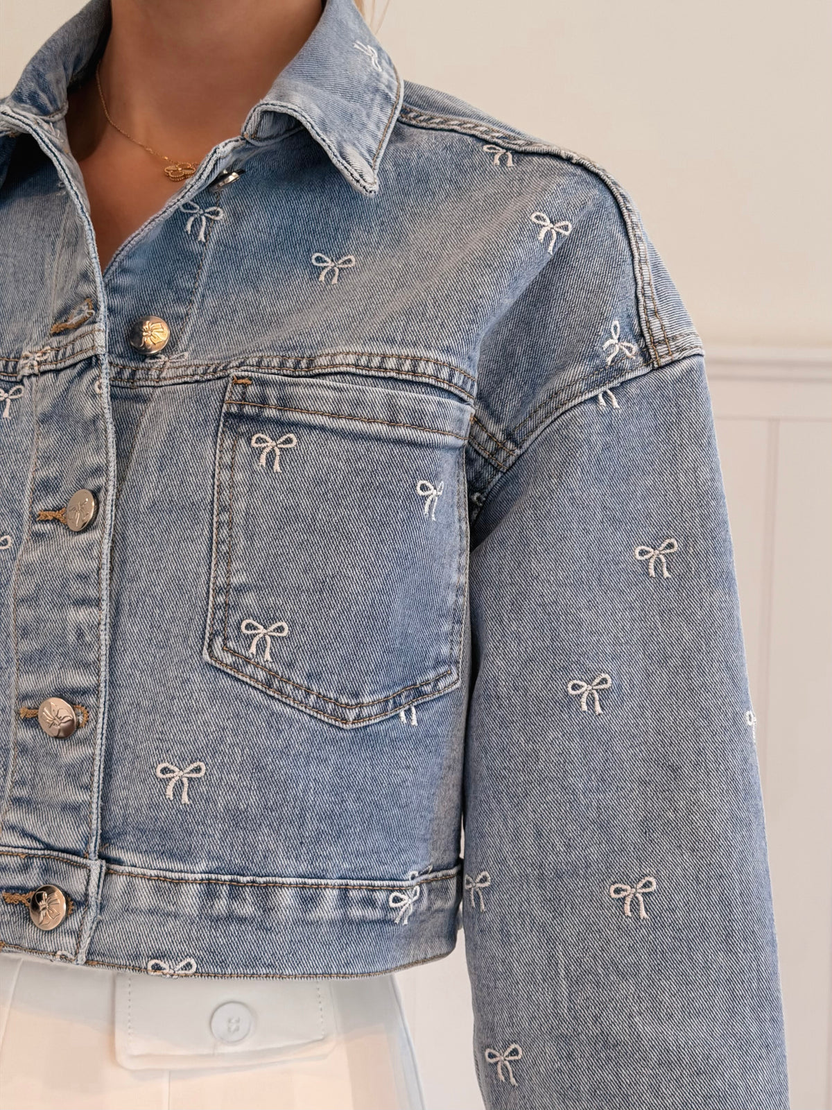 Love For Bows Jeans Jacket