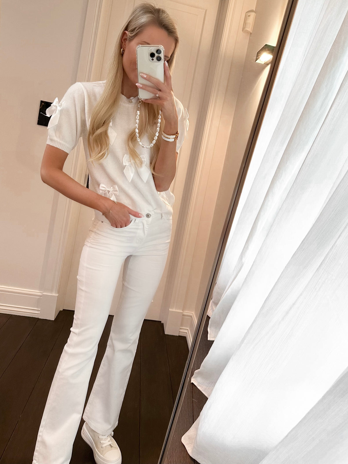 White Flared Jeans