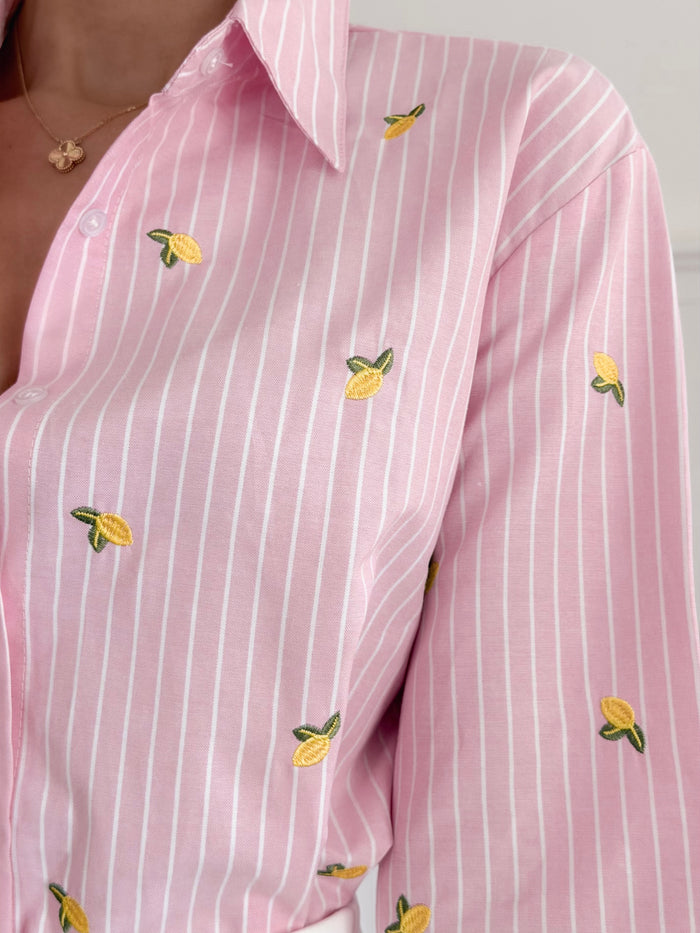 Love For Lemons Blouse - Pink