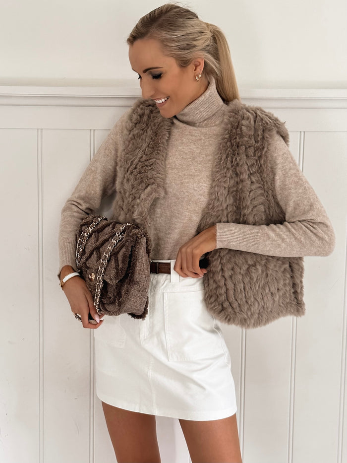 So Cozy Taupe Fur