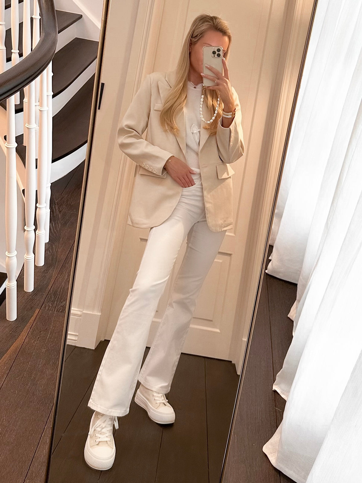 White Flared Jeans