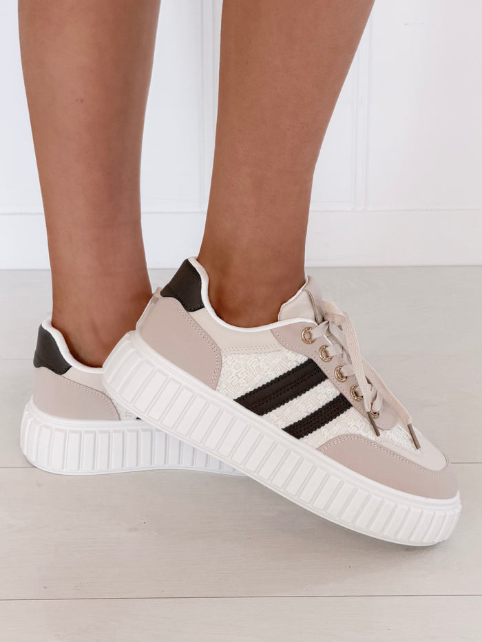 Leather & Lace Sneakers