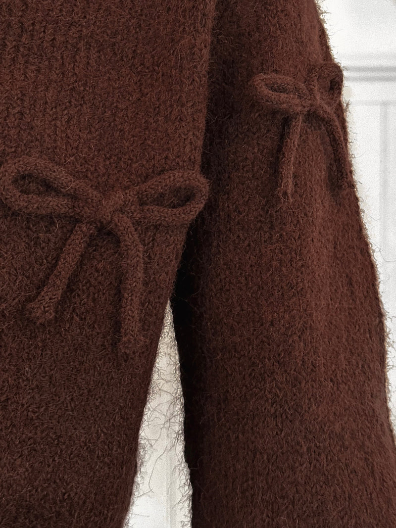 Chocolate Bow Sweater