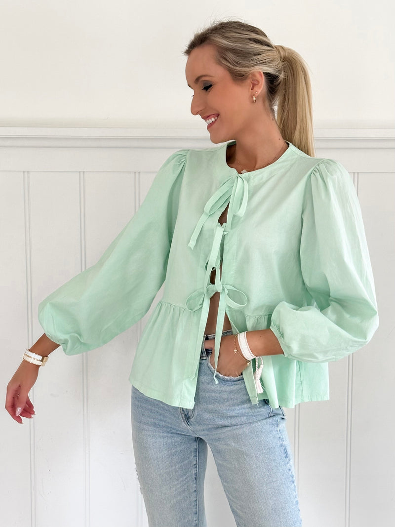 Poppy Blouse - Mint