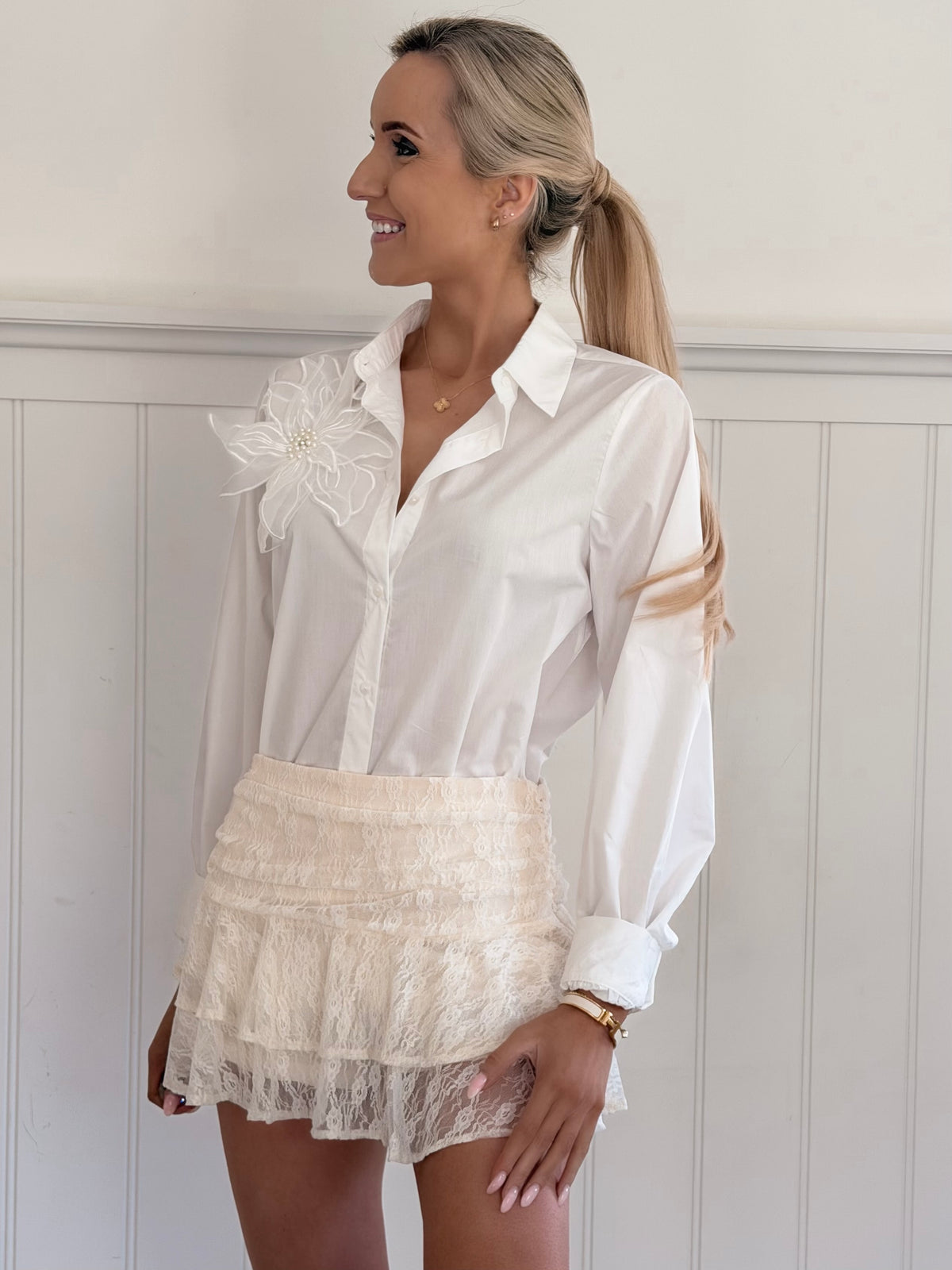 Pearl Flower Blouse