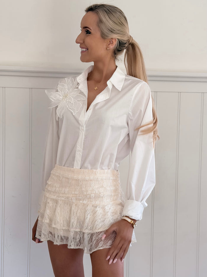Pearl Flower Blouse