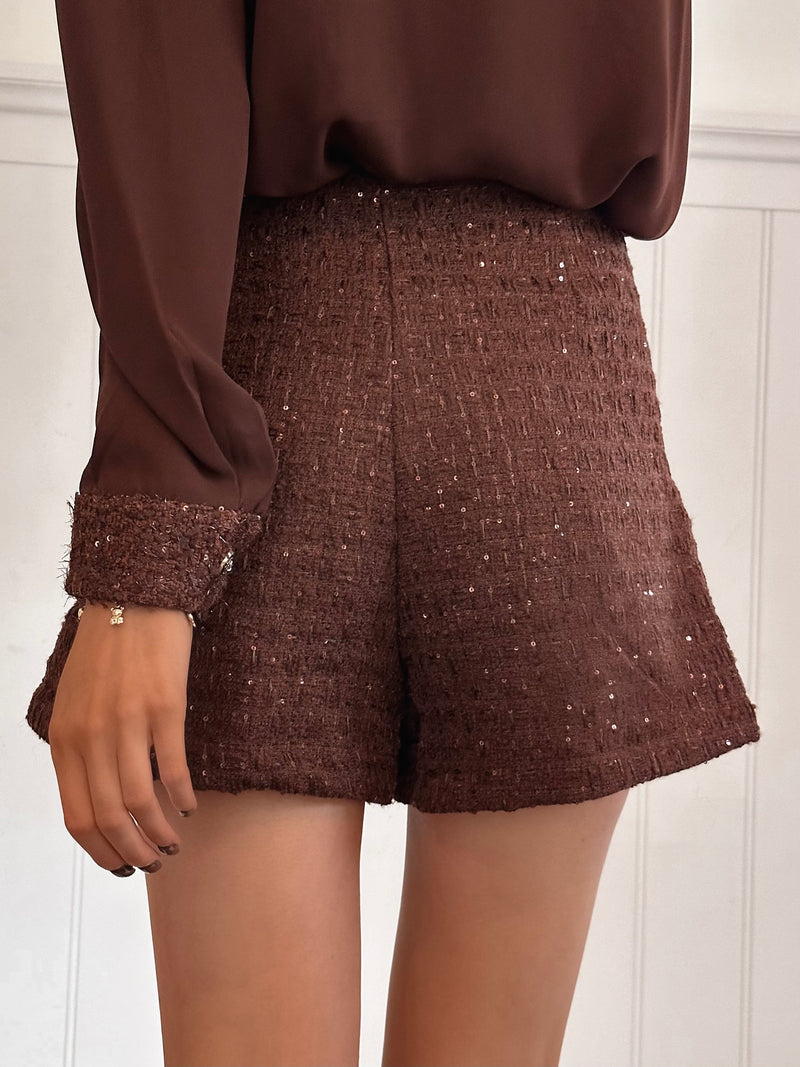 Brownie Tweed Skort
