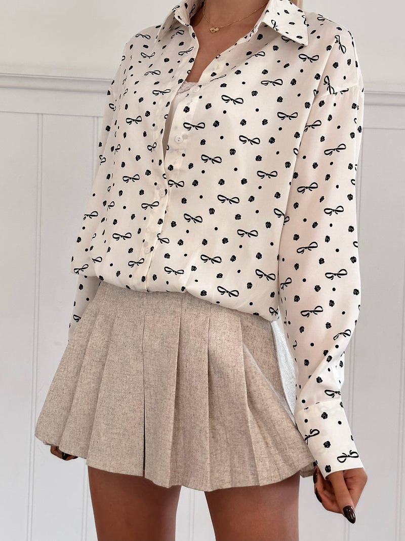 Bow Lace Blouse