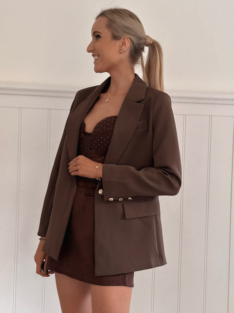 The Perfect Chocolate Blazer