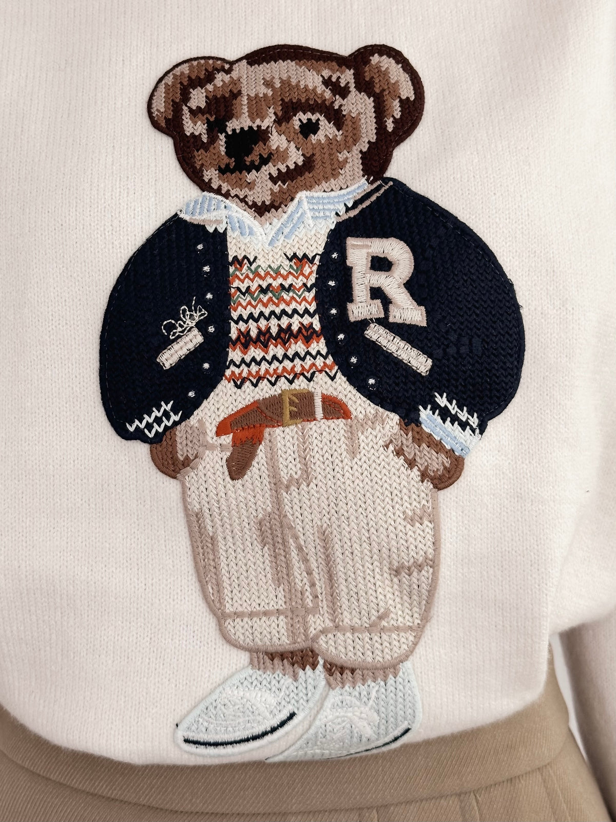 Cream Bear Sweater