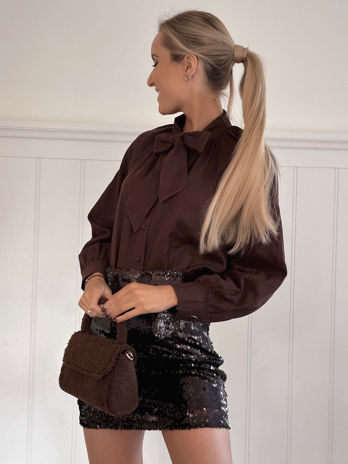 Truffle Bow Blouse