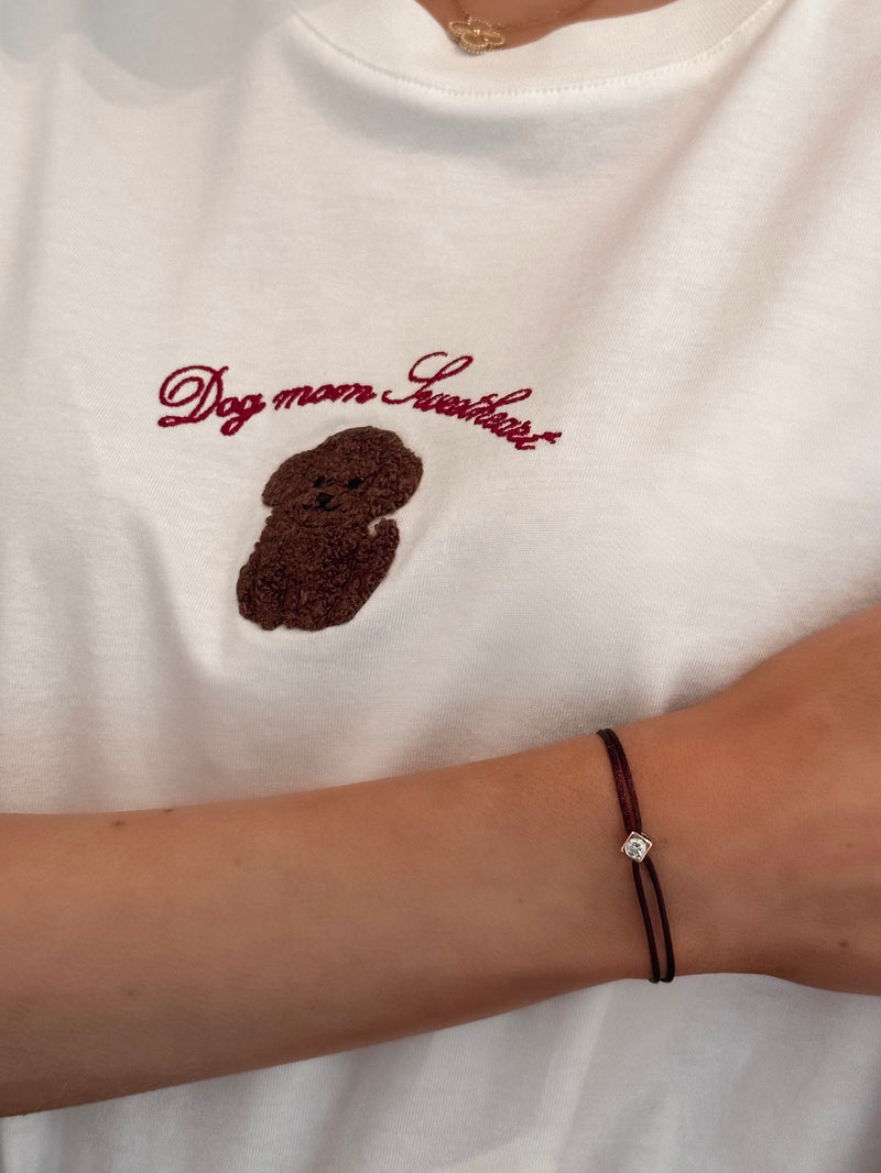 Dog Mom Sweetheart T-Shirt - White