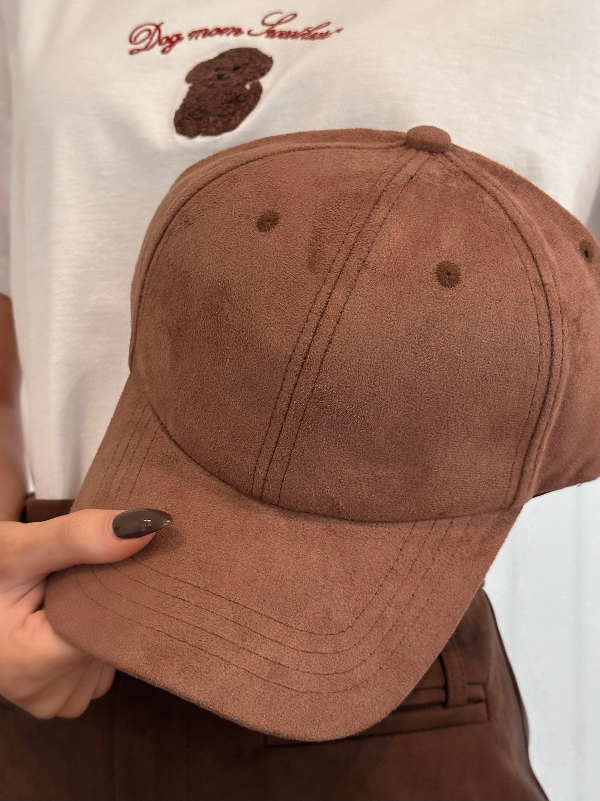Chestnut Suede Cap