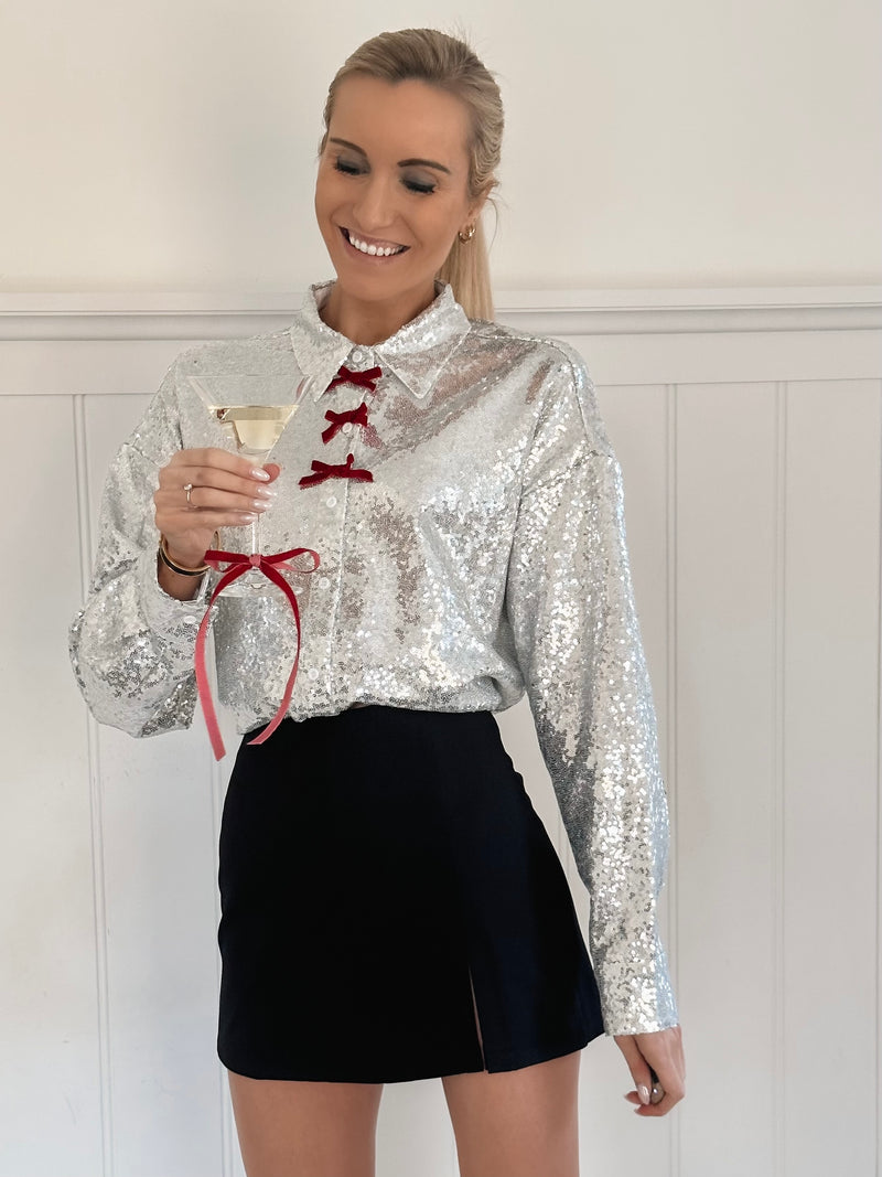 Sparkle Bow Blouse