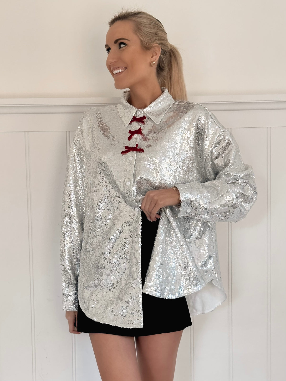 Sparkle Bow Blouse