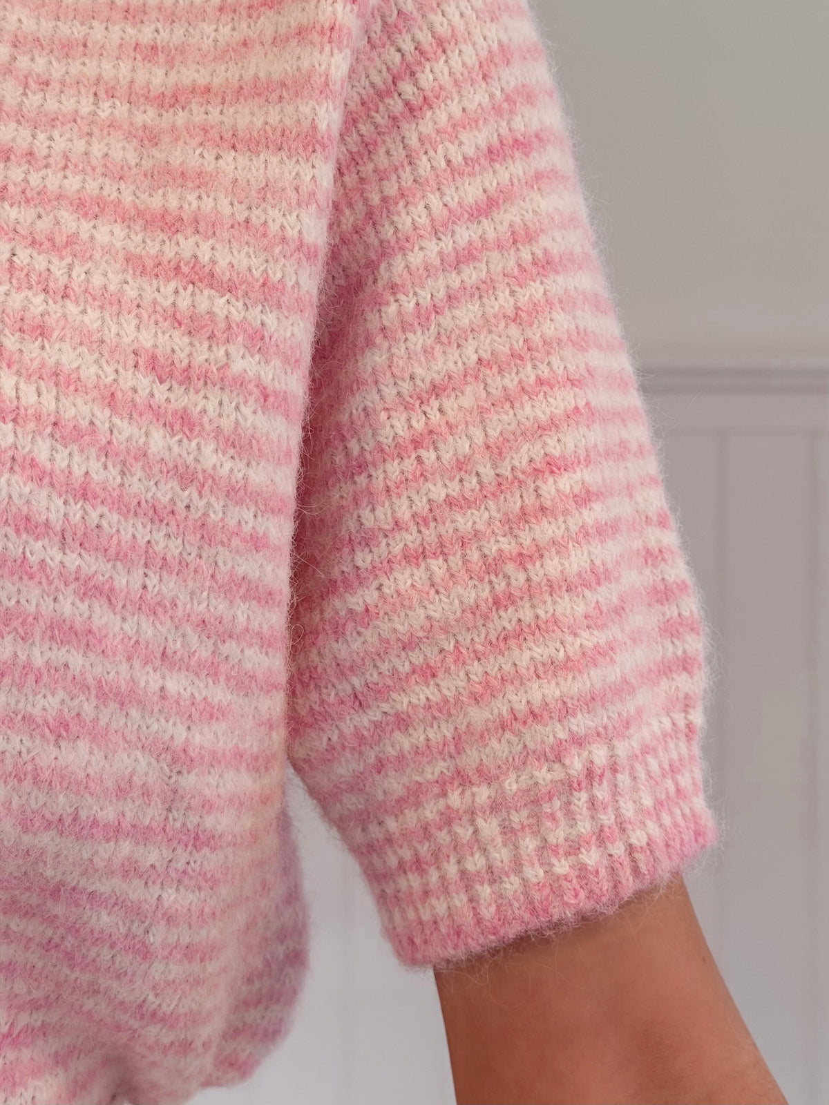 Pink Candy Stripe Knit