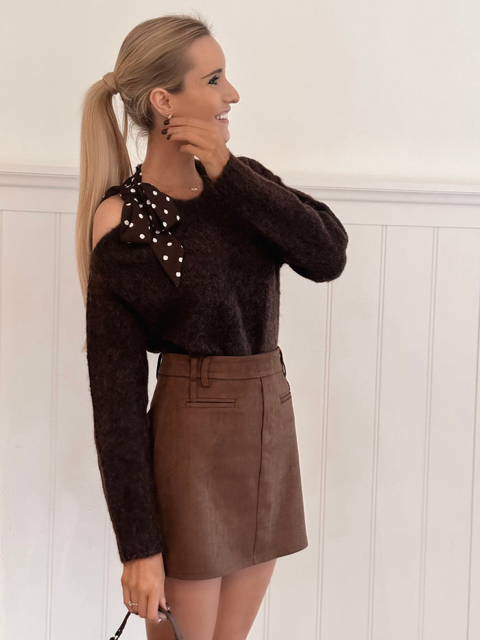 Chocolate Kisses Bow Sweater