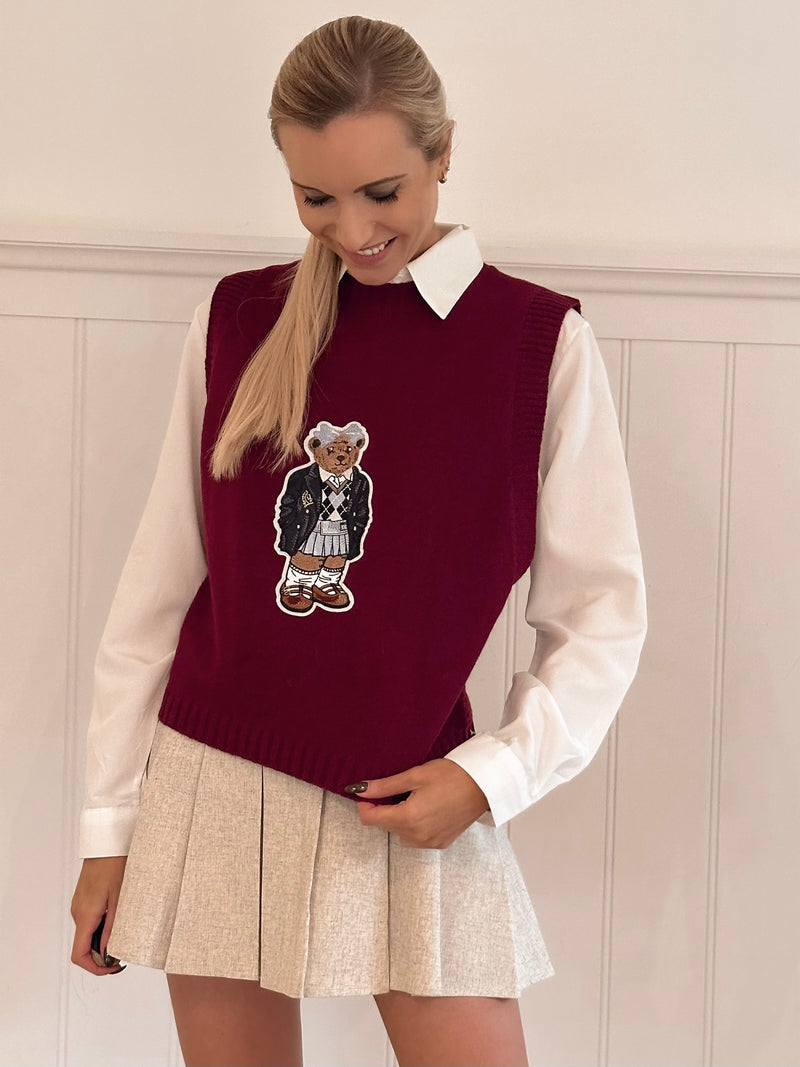 Bear Sleeveless Sweater