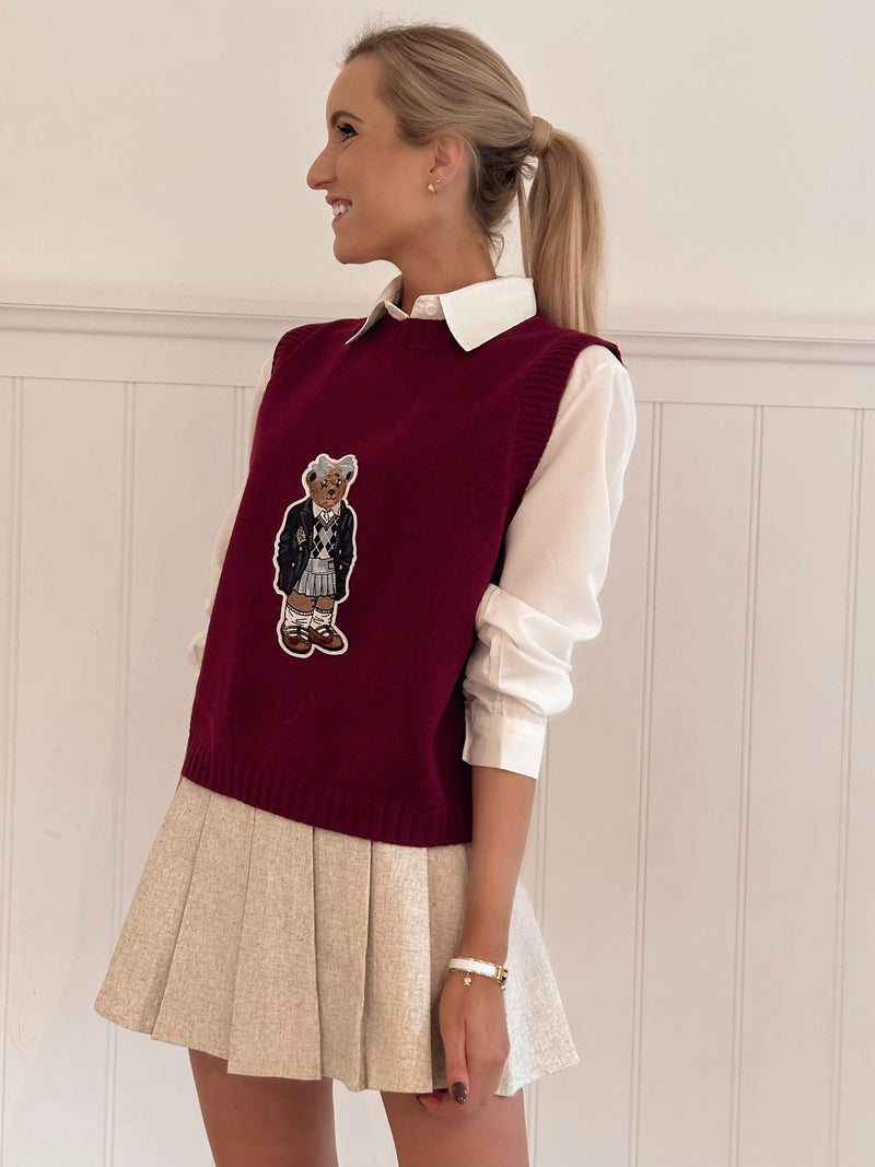 Bear Sleeveless Sweater