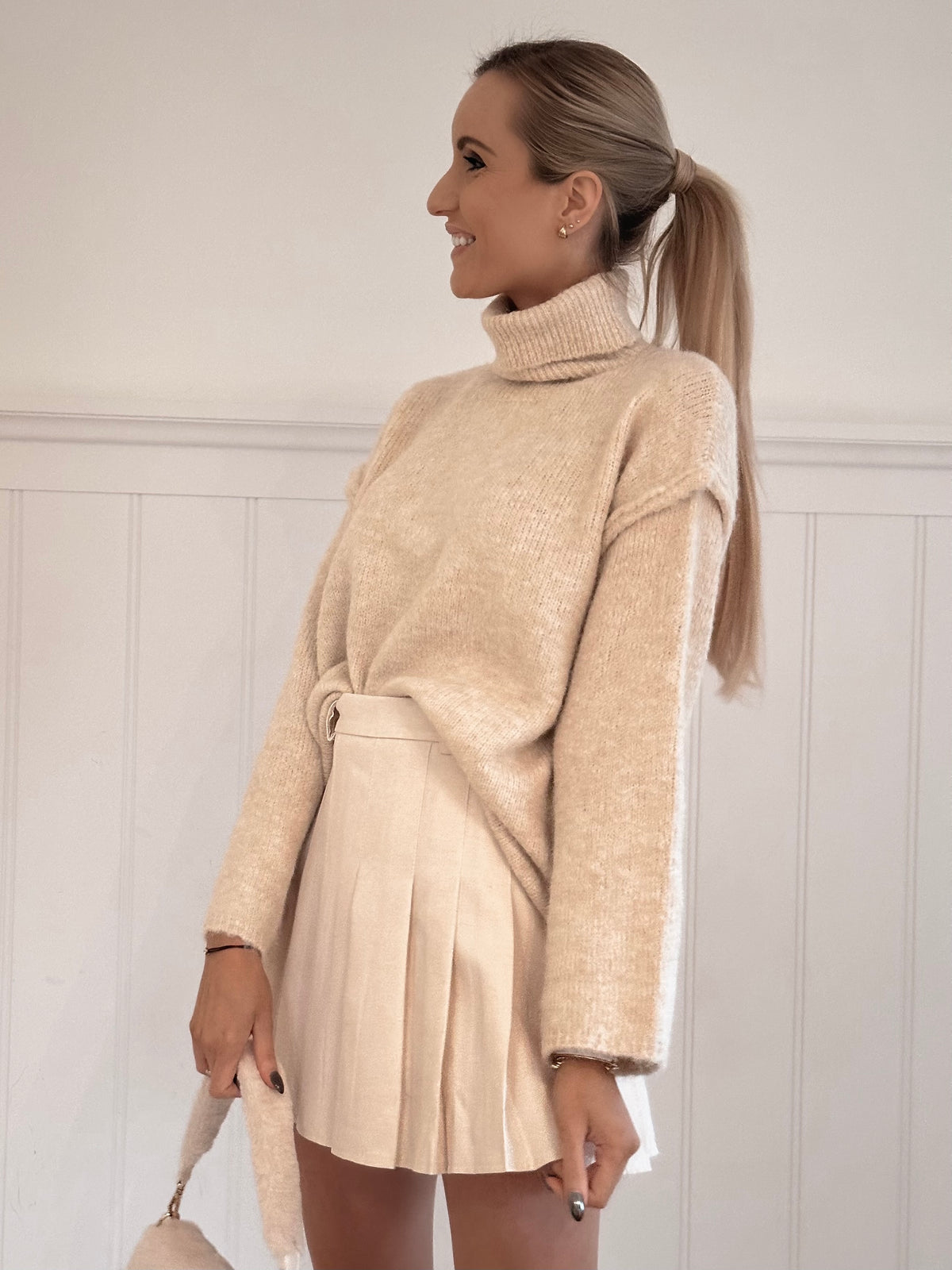 Beige Winter Sweater