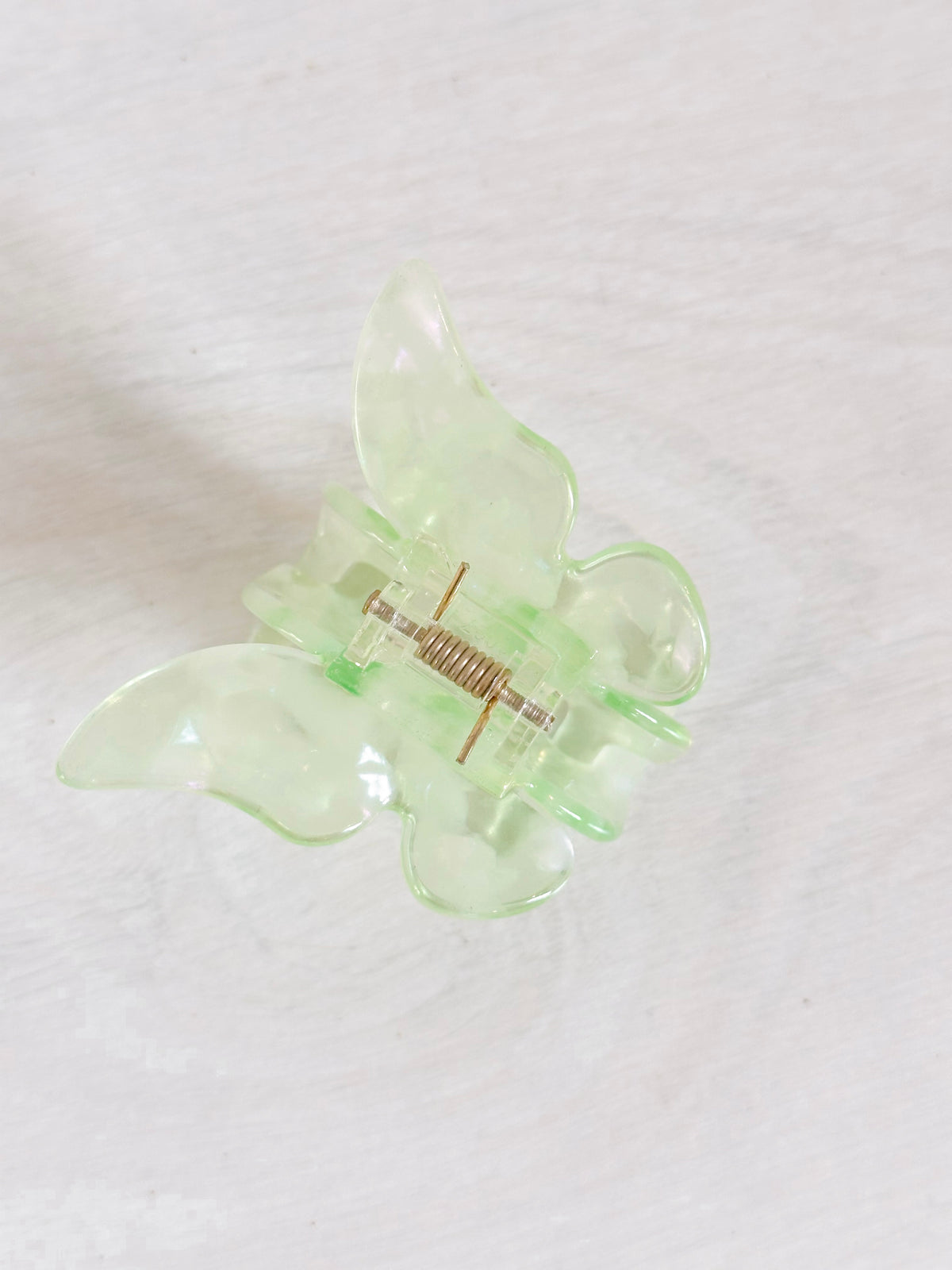 Apple Green Butterfly Hair Clip